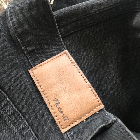 MADEWELL Tall 9” High Rise Distressed Skinny Jeans in Black Sea - Picture 10 of 12